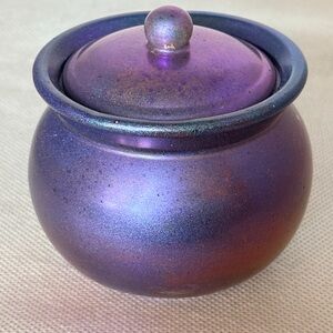 Iridescent Purple Handmade Resin Jar